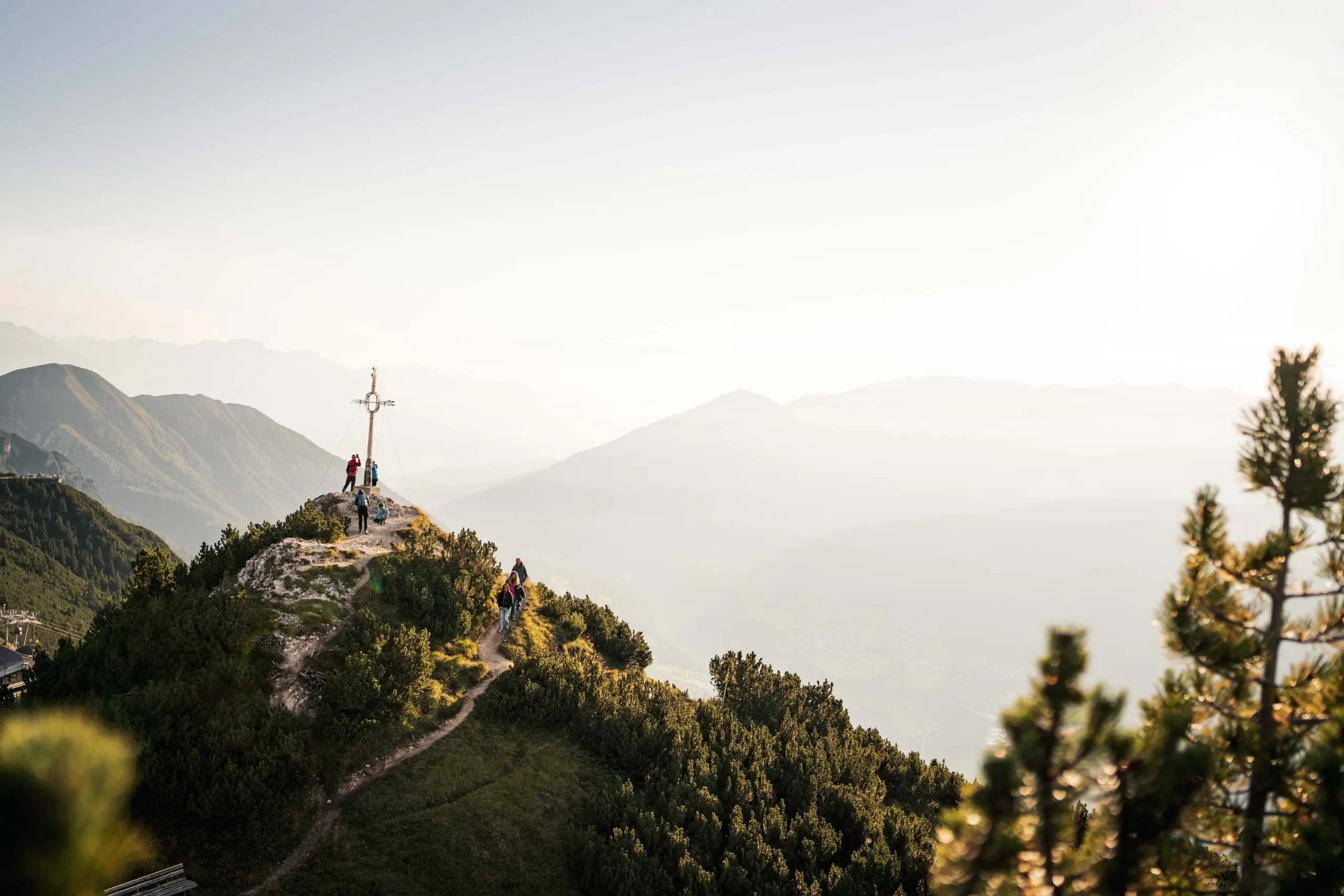 Sonnenaufgang am Kreuzjoch in der Schlick2000.